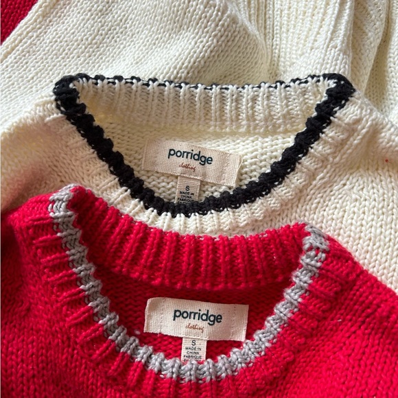 Porridge Wide-Sleeve Graphic Numbers Sweater - Picture 9 of 11